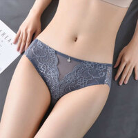 quần lót nữ quần sịt nữ Quần lót nữ sexy quyến rũ ren trong suốt liền mạch quần sịp cạp thấp 100% cotton kháng khuẩn thoáng khí mỏng mùa hè