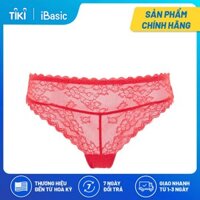 Quần lót nữ ren bikini iBasic PANW136 - Đỏ tươi - XL