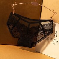 Quần lót nữ ren sexy, lưới khoét, buộc dây, quyến rũ, khát vọng thuần khiết, eo thấp, thoải mái, cotton, quần lót hình tam giác cho cô gái