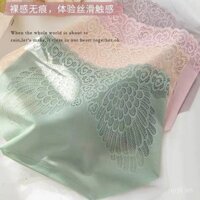 Quần lót nữ ren sexy mỏng, kháng khuẩn, cotton nguyên chất, thoáng khí, bằng lụa băng, được đóng gói riêng lẻ