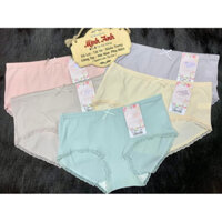 Quần lót nữ (set 5 quần) su thông hơi phối viền ren thoáng khí co giãn mã 621