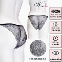 Quần lót nữ sexy WANNABE quần toàn ren mịn phối 2 dây thoải mái vận động trong mỗi bước chân QLR22
