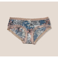 QUẦN LÓT NỮ THUN LẠNH HOA VIỀN REN BIG SIZE - L - Xanh