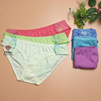 Quần lót nữ thun lạnh ren 2 bên Orla MSO03 - Xanh dương nhạt -  M