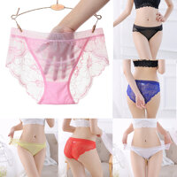 Quần Lót Nữ Xuyên Thấu Siêu Mỏng Không Viền Ren Hoa Quyến Rũ XTRH02 Freesize Dưới 65Kg - Vàng - Dưới 65kg