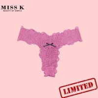 Quần lót ren Bikini style thương hiệu Miss K U017 - Nho,L