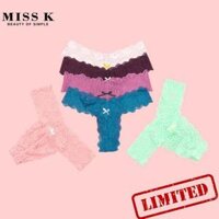 Quần lót ren Bikini style thương hiệu Miss K U017 - Hồng Nude,L