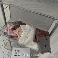 Quần lót ren chấm bi Fan Xiaolan cho phụ nữ, vải ribbed siêu co giãn, sợi than tre ôm sát hông, quần lót tam giác sexy cho các cô gái