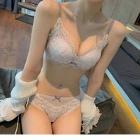 Quần Lót Ren Gợi Cảm Nữ Ngực Nhỏ Tập Hợp Để Nhìn Lớn Không Vòng Thép Chống Chảy xệ Có Thể Thu Vào Ngực Dày Bộ Áo Ngực 3.7