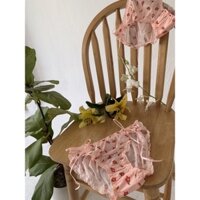 Quần lót ren hoa màu hồng