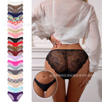 Quần lót ren tam giác cho phụ nữ, đáy cotton mỏng Pure Desire, quần short sexy mùa hè thấp 2023 mới cho phụ nữ