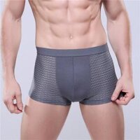 Quần Lót, Sịp Đùi Nam Thông Hơi, Quần Boxer Nam Cao Cấp AZ45 - Ghi - M