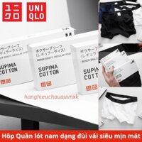 Quần Lót (Sịp) Nam BOXER UNIQLO ĐÙI Chất Vải Cotton 4 Chiều Cực Mịn Và Mát hàng xuất xịn chính hãng