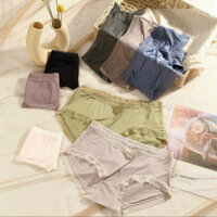 Quần lót su lụa nữ phối viền ren cao cấp mềm mại siêu mát co giãn tốt kháng khuẩn