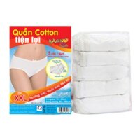 Quần lót vải cotton mặc 1 lần KACHOOBABY size XXL (Bịch 5 cái)