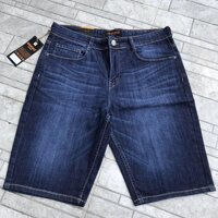 Quần lửng jean thun nam co giãn hàng đẹp - Đậm  - 31