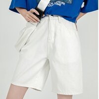 Quần lửng ngố kaki nữ lưng cao ống rộng phong cách Ullzang có Bigsize tới 70kg