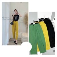 Quần lửng ống rộng culottes  chất vải đũi xước cao cấp thoáng mát diện hè cho nữ _ shopthoitrangnuxinh