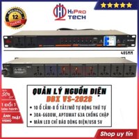 Quản Lý Nguồn Điện Âm Thanh DBX VS-2028 10 Ổ Cắm, 30A-6600W-USB-Công Tắc Chống Chập 63A, Tắt-Mở Theo Thứ Tự-H2pro Tech