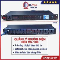 Quản Lý Nguồn Điện Âm Thanh Dbx 108 9 Ổ Cắm, Tắt - Mở Và Lọc Chống Nhiễu Cho Từng Kênh - Chống Sốc Điện - H2Pro Tech