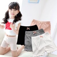 Quần mặc váy lót trong bé gái chất zip co giãn thấm hút tốt (set 4 cái đủ màu)
