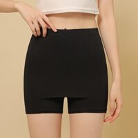 Quần Mặc Váy Nữ Chống Lộ Co Giãn Mềm Mịn Mát, Quần Mặc Trong Váy Che Nhược Điểm Vùng Tam Giác - QV01 - Đen - L