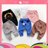 Quần mông thú cho bé gái bé trai dễ thương, quần thun cotton mặc đi chơi size 7-18kg - Q63