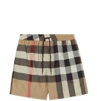 Quần Nam Burberry Exaggerated Check Swim Shorts 'Beige'