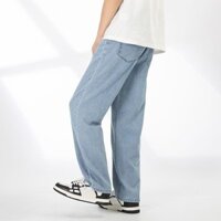 Quần Nam Mùa Hè Mỏng Phong Cách ins Hợp Thời Trang Quần Jean Nam Rời Thẳng Phù Hợp Với Hợp Thời Trang Ống Rộng Quần Nam Thu Đông