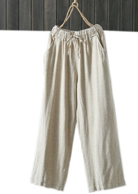 Quần nam ống rộng lưng thun bản lớn chất liệu đũi cao cấp 123 - Trắng - L