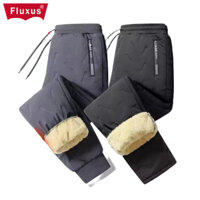 Quần nam Pannofluxus, vải da cừu, cộng với nhung, quần thẳng và ấm, size L-7XL