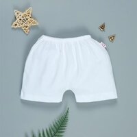 Quần ngắn cotton mềm nhẹ IQ Baby màu trắng