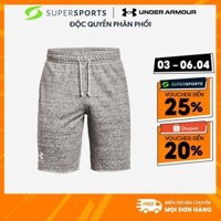 Quần Ngắn Nam Under Armour Rival Terry - Trắng  - 1361631-112