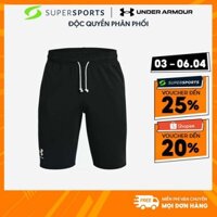 Quần Ngắn Nam Under Armour Rival Terry - Đen  - 1361631-001
