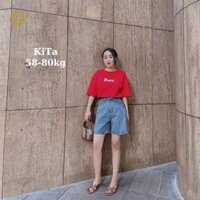 Quần ngố bigsize kitafashion, quần ngố ống rộng bigsize 58-80kg