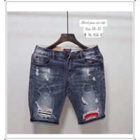 Quần ngố bò nam rách gối, Jeans nam