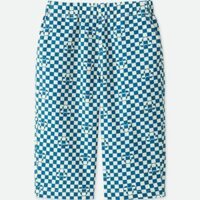Quần ngố caro Mickey bé trai của Uniqlo