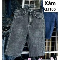 Quần ngố jean co giãn ôm dáng QJ105 - Xám105,M