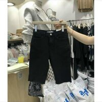 Quần ngố jean co giãn ôm dáng QJ105 - Đen105,3XL32