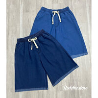 Quần ngố jean giấy nữ mềm mát- Quần sooc bò giấy- Ngố lửng