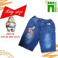 Quần ngố jean [Tổng Hợp 22-26] từ 50kg đến 70kg cho bé trai, quần sọt jean co dãn - NH SHOP