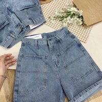Quần ngố jeans ống rộng