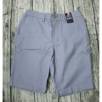 Quần ngố nam kaki thời trang màu ghi