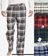 Quần ngủ dài nam caro xịn sò màu ghi