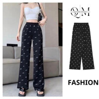 Quần Nhung Nữ, Quần Suông Đính Đá, Họa Tiết Lấp Lánh bling bling thời trang siêu hot 2023