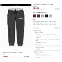 Quần nỉ bông Oldnavy bé trai