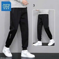 Quần nỉ jeanswest cho nam, quần jogger nam bo gấu