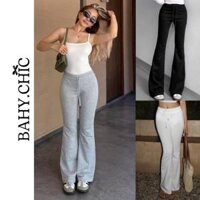 QUẦN NỈ LOE DÂY RÚT, phong cách douyin thời trang cá tính ( đọc kĩ mô tả sản phẩm - BAHYCHIC )
