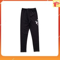 Quần nỉ lót lông cho bé gái 7-16 tuổi thêu đáp chữ M kiểu dáng thời trang  không bai xù