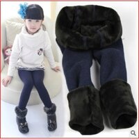 Quần nỉ lót lông siêu ấm cho bé gái